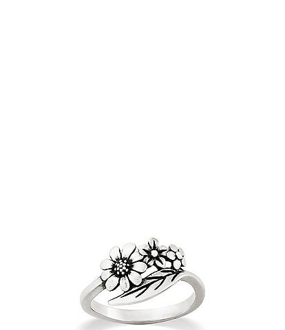 James Avery Floral Wrap Band Ring