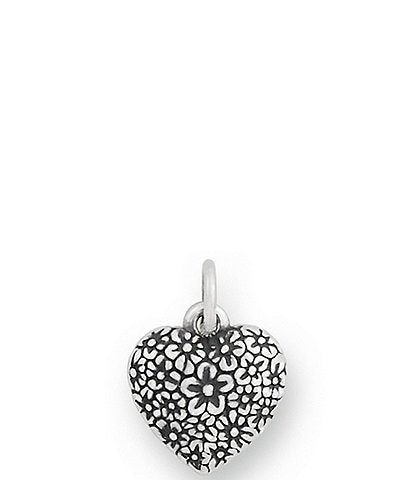 James Avery Flowered Heart Charm