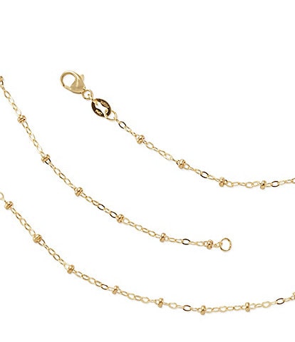 James Avery Forged 14K Gold Beaded Chain