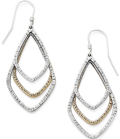 James Avery Forged Elements Sterling Silver Statement Drop Earrings