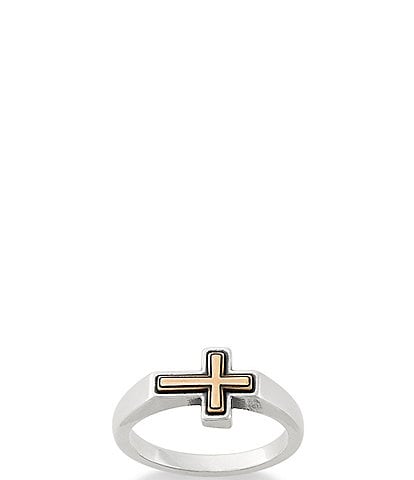 James Avery Framed Horizon Cross Band Ring