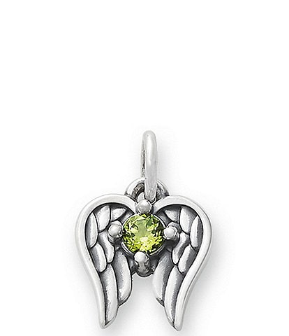 Gemstone Angel Wings Charm