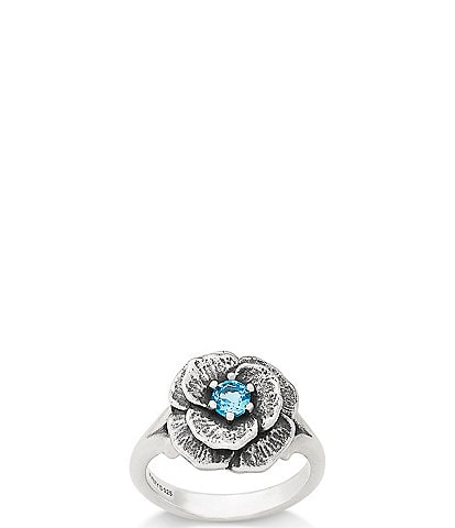 James Avery Gemstone Floral Ring