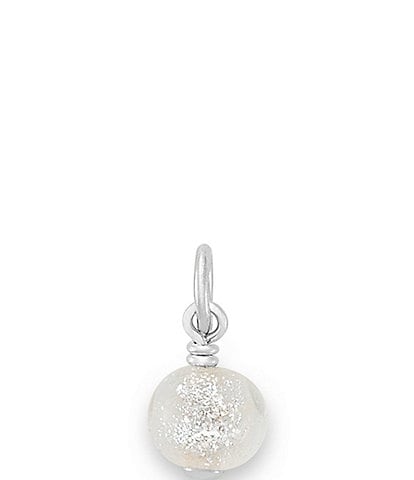 James Avery Glitter Mini Art Glass Bead Charm