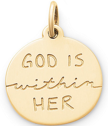 James Avery God Is Within Her Charm