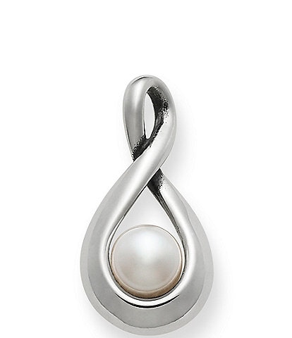 James Avery Graceful Twist Pendant with Cultured Pearl