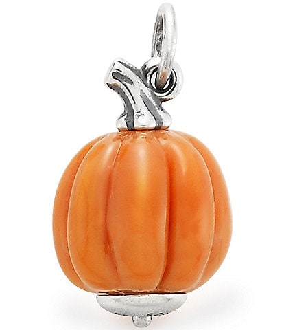 James Avery Harvest Pumpkin Art Glass Charm