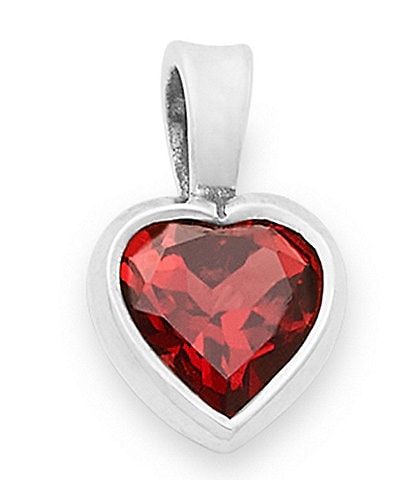 James Avery Heart Gemstone Pendant