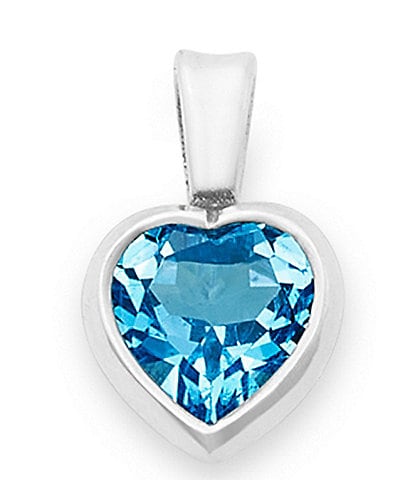 James Avery Heart Gemstone Charm
