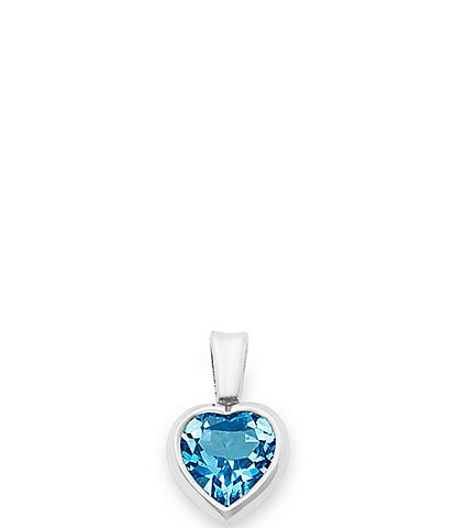 James Avery Heart Gemstone Charm