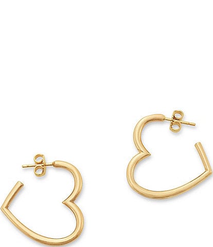 James Avery Heart Hoop Earrings