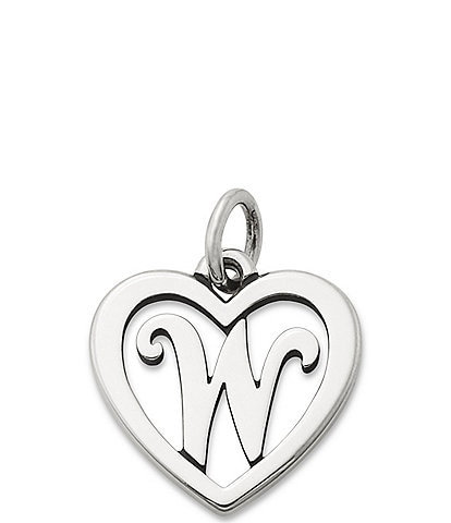James Avery Heart Initial Charm