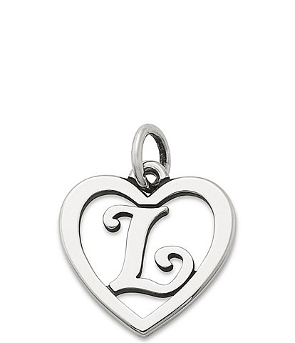 James Avery Heart Initial Charm