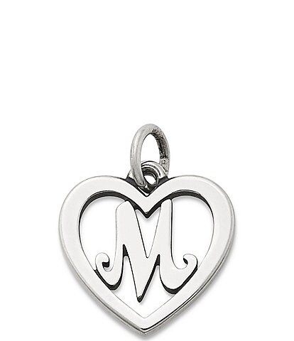 James Avery Heart Initial Charm
