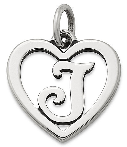 James Avery Heart Initial Charm