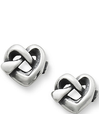James Avery Heart Knot Stud Sterling Silver Earrings
