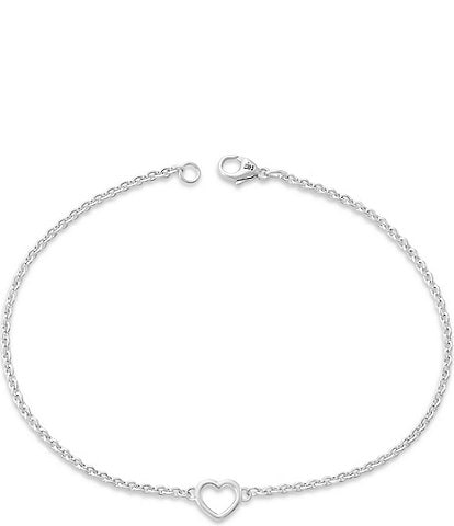 James Avery Heart Station Charm Anklet