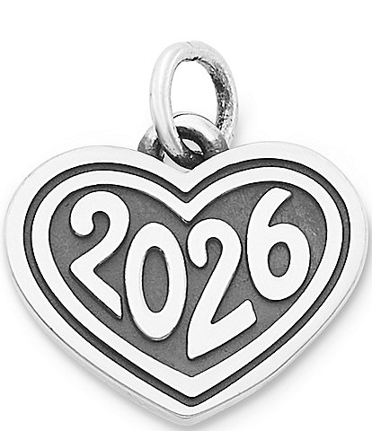 James Avery Heart with 2026 Charm