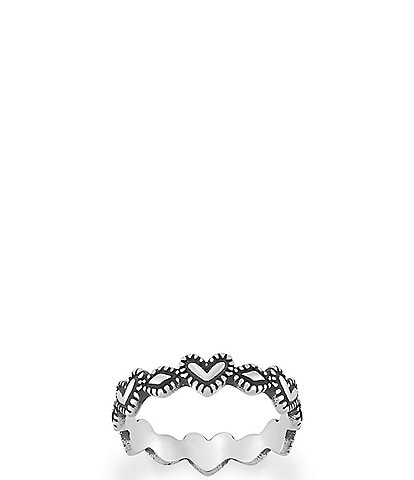 James Avery Sterling Silver Hearts Ring