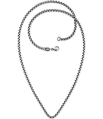 James Avery Sterling Silver Heavy Box Chain Necklace
