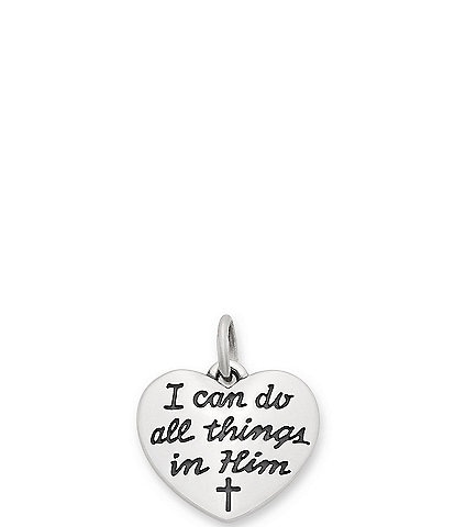 James Avery I Can Do All Things In Him Sterling Silver Charm