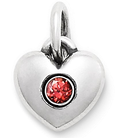 James Avery Keepsake Heart Birthstone with Gem Charm