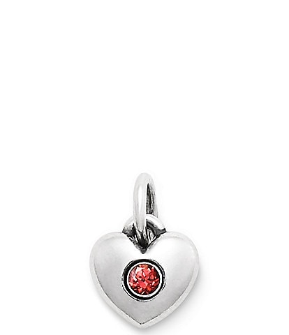 James Avery Keepsake Heart Birthstone with Gem Charm