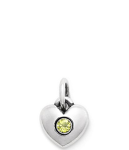 James Avery Keepsake Heart Birthstone with Gem Charm