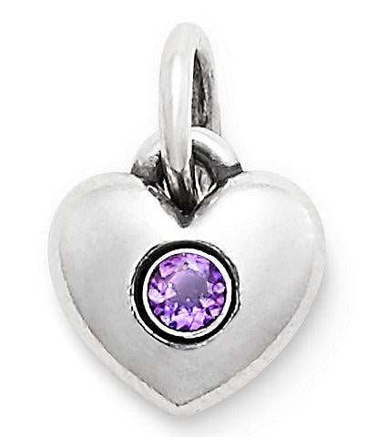 James Avery Keepsake Heart Birthstone with Gem Charm