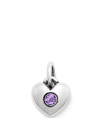 James Avery Keepsake Heart Birthstone with Gem Charm