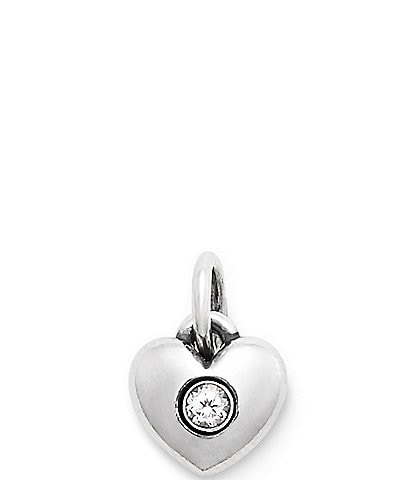 James Avery Keepsake Heart Birthstone with Lab-Created Gem Charm