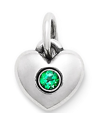 James Avery Keepsake Heart Birthstone with Gem Charm