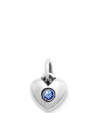 James Avery Keepsake Heart Birthstone with Lab-Created Gem Charm