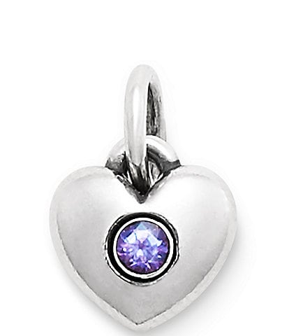 James Avery Keepsake Heart Birthstone with Gem Charm