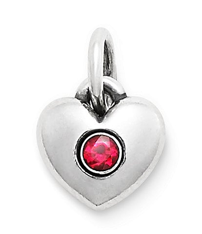 James Avery Keepsake Heart Birthstone with Gem Charm