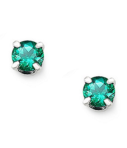 James Avery Lab-Created Emerald Gemstone May Birthstone Ear Posts