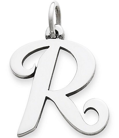 James Avery Large Script Initial Pendant Charm