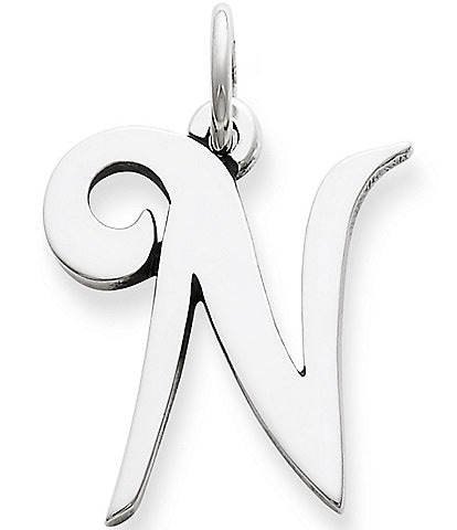 James Avery Large Script Initial Pendant Charm