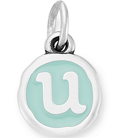 James Avery Light Blue Enamel Initial Charm