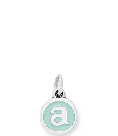 James Avery Light Blue Enamel Initial Charm