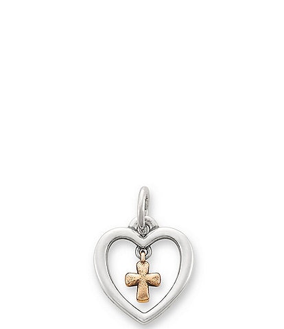 James Avery Love and Faith Heart Dangle Charm