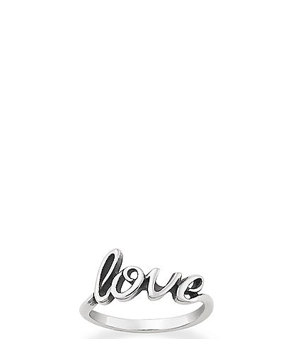 James Avery Love Script Ring