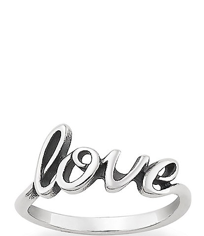 James Avery Love Script Ring
