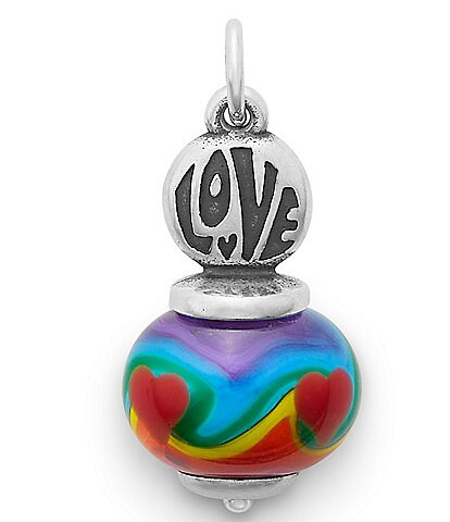 James Avery Love Tie-Dye Art Glass Charm