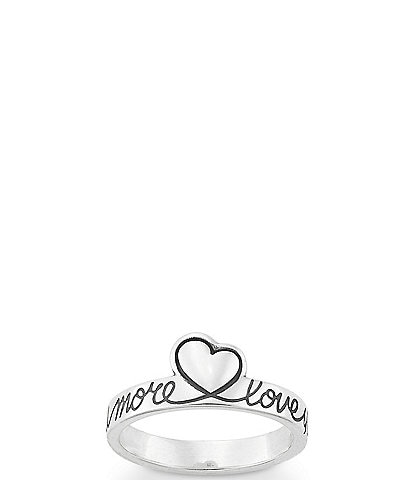 James Avery Love You More Heart Ring