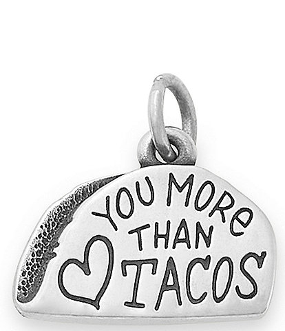James Avery Love You More Than Tacos Charm