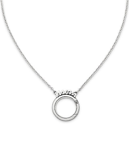 James Avery Mom Changeable Charm Holder Chain Necklace