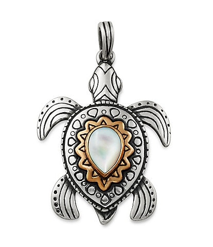 James Avery Mother of Pearl Sea Turtle Pendant