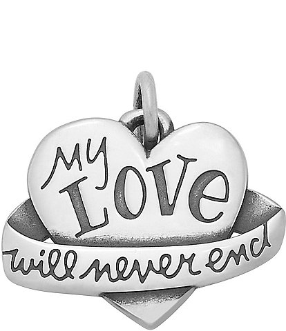 James Avery My Love Will Never End Heart Charm