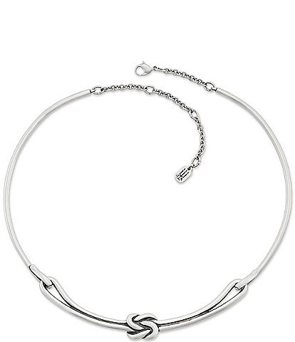 James Avery Original Lovers' Knot Sterling Silver Collar Necklace